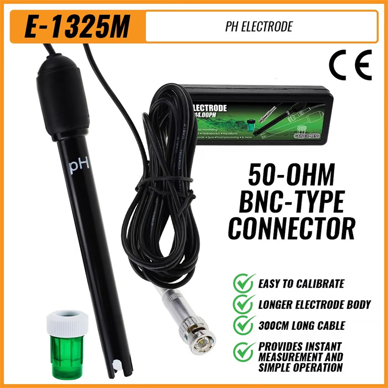 Ph Meter Digital Water Tester - Ph Sensor Probe 300cm Cable Water