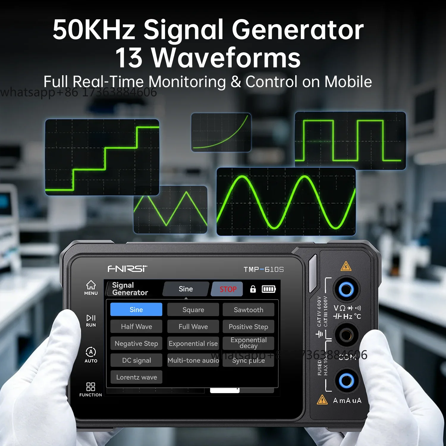 FNIRSI TMP-610S Digital Multim - огляд і ціна Fnirsi Digital Oscilloscope Handheld