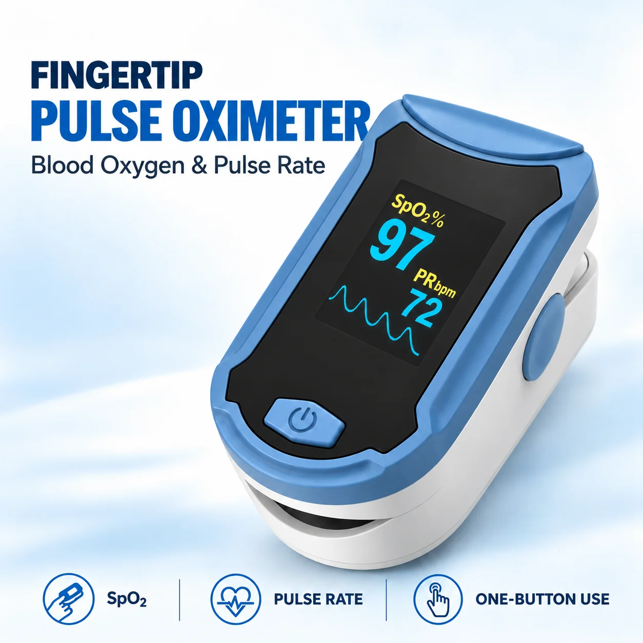 Fingertip Pulse Oximeter SpO2  - огляд і ціна Pulse Oximeter Fingertip Rechargeable