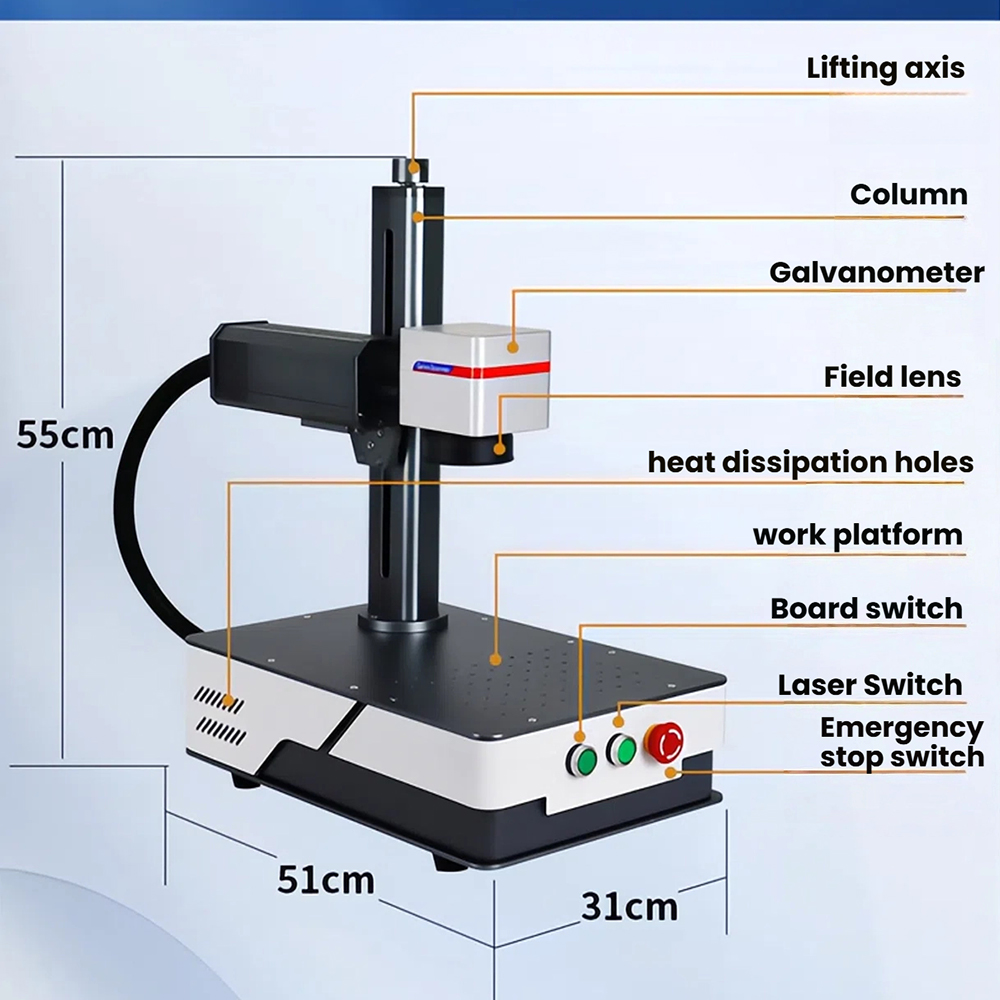 WaveTopSign 20W 30W Fiber Lase - огляд і ціна Fiber Laser Marking Machine 30W