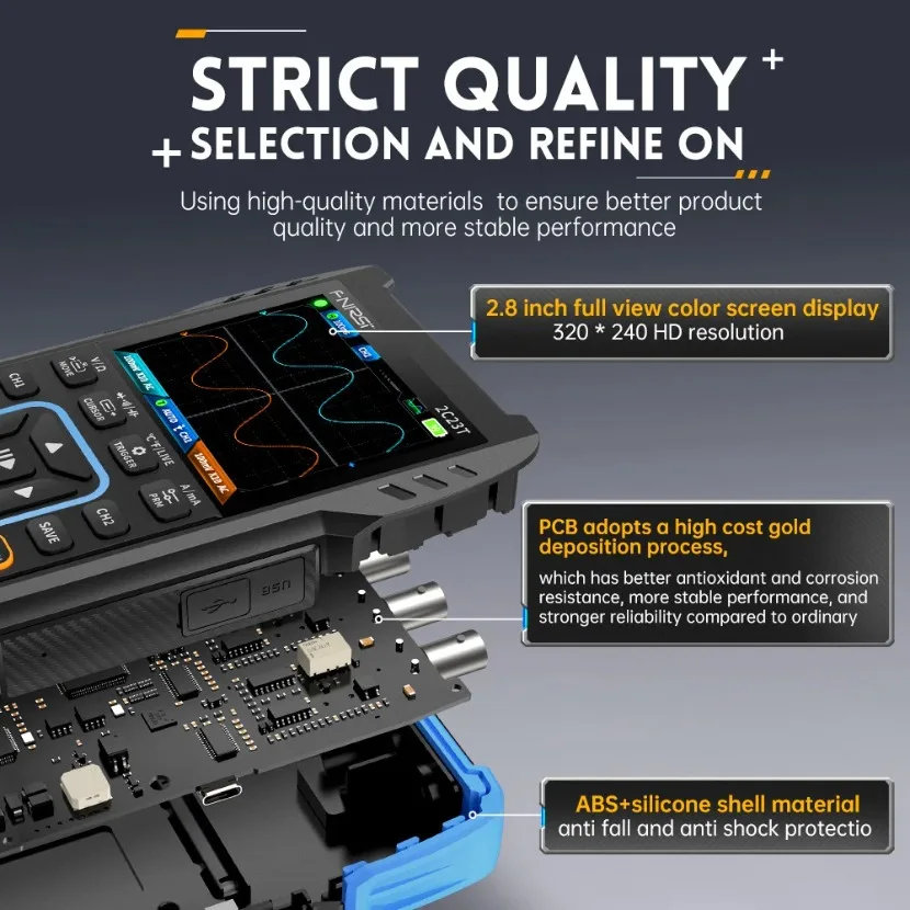 FNIRSI 2C23T Handheld Digital  - огляд і ціна Fnirsi Digital Oscilloscope Handheld